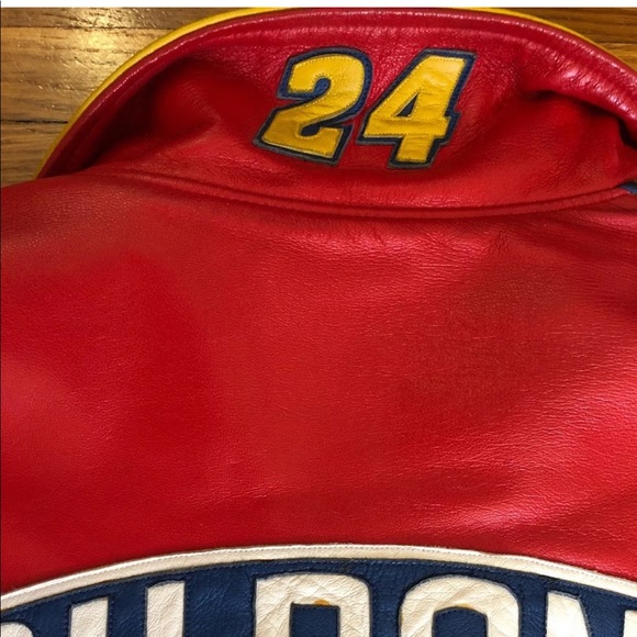 Jeff Hamilton Rainbow Racing NASCAR Leather Jacket - Picture 7 of 9